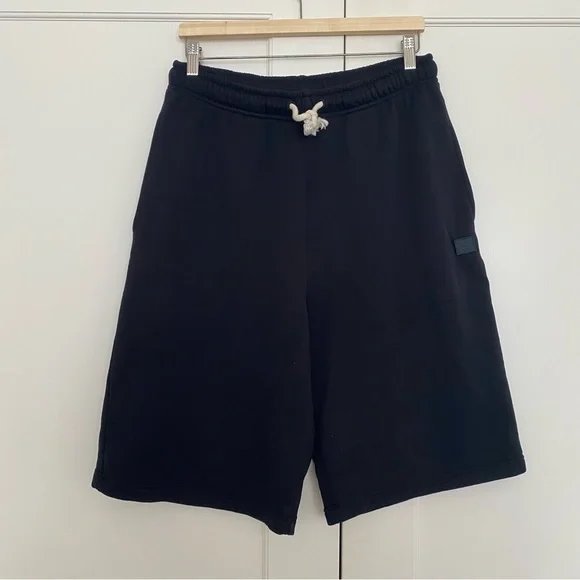 ACNE STUDIOS Cotton jersey shorts - black - Picture 4 of 11